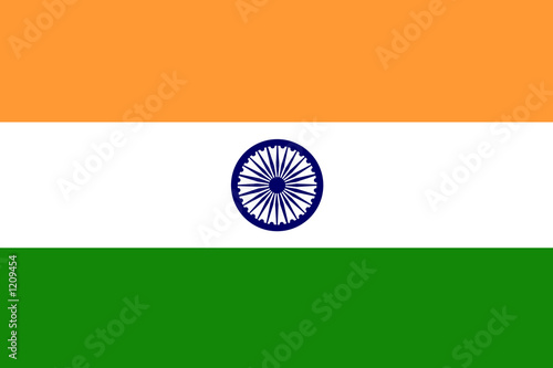 Schilderij op canvas flag of india