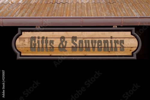 sign: gifts and souvenirs photo