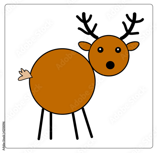 animal illustration series: reindeer