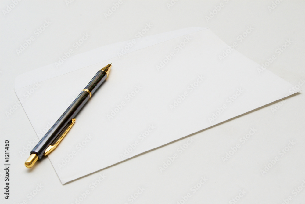pen and blank envelope pen and blank envelope