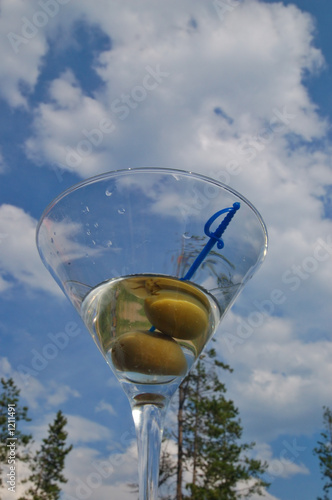 martini against the sky