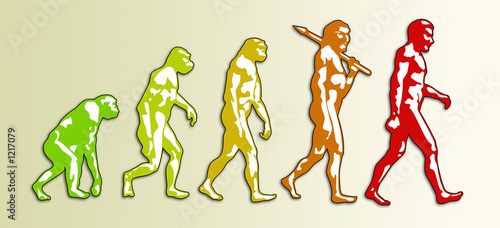 man evolution photo