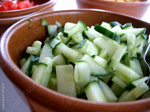 chopped cucumber photo