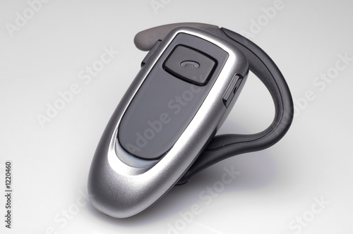 bluetooth headset on white