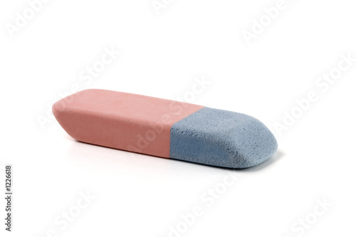 eraser on white