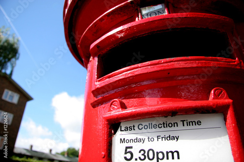 Принти на полотні british post box