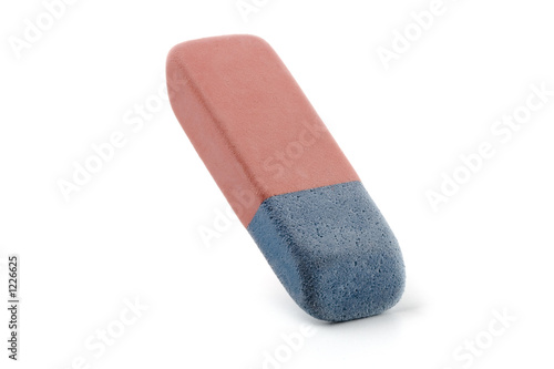 eraser on white