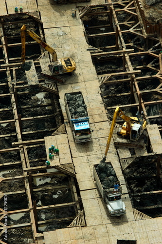 building site for skyscraper in bangkok