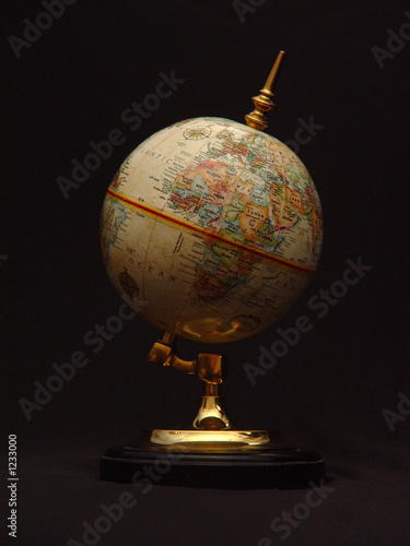 world globe atlantic ocean and egypt