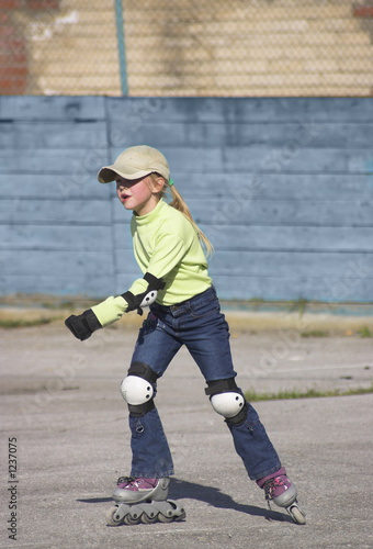the girl on roller skates