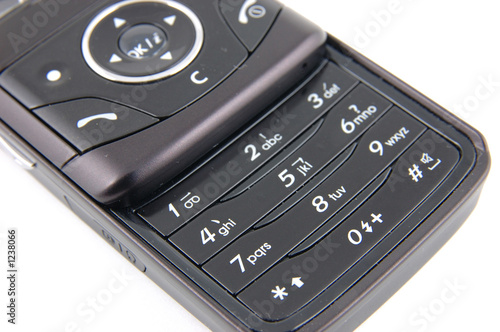 keypad of black mobile phone