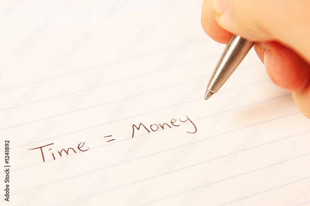time equals money time equals money