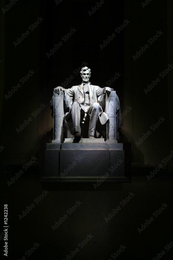 Naklejka premium lincoln memorial statue