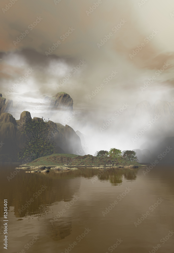Fototapeta premium rugged mountain landscape