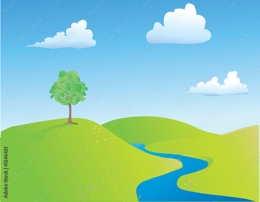 Obraz premium springtime field