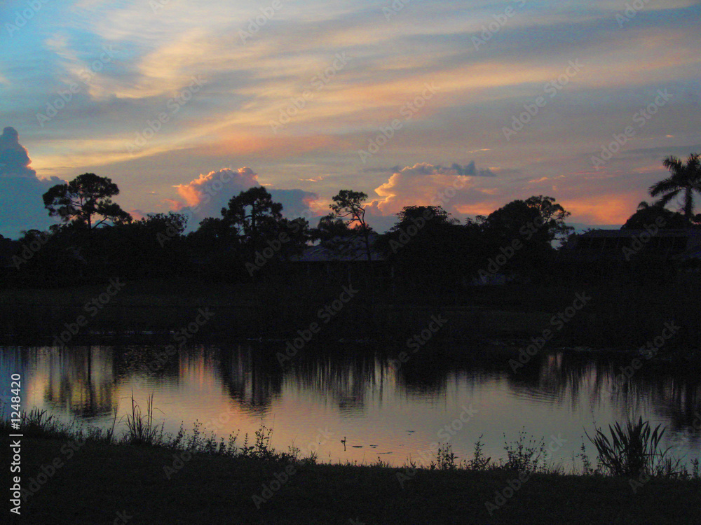 Obraz premium neighborhood sunset