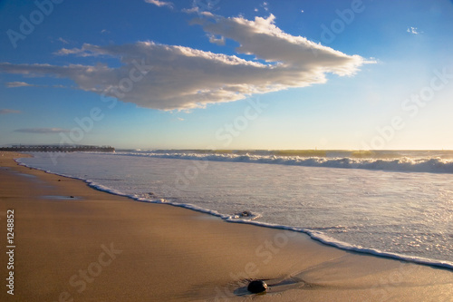 beach landscape with rock horizontal