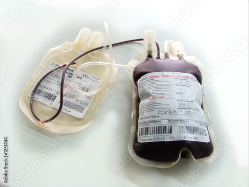 Принти на полотні human blood 4