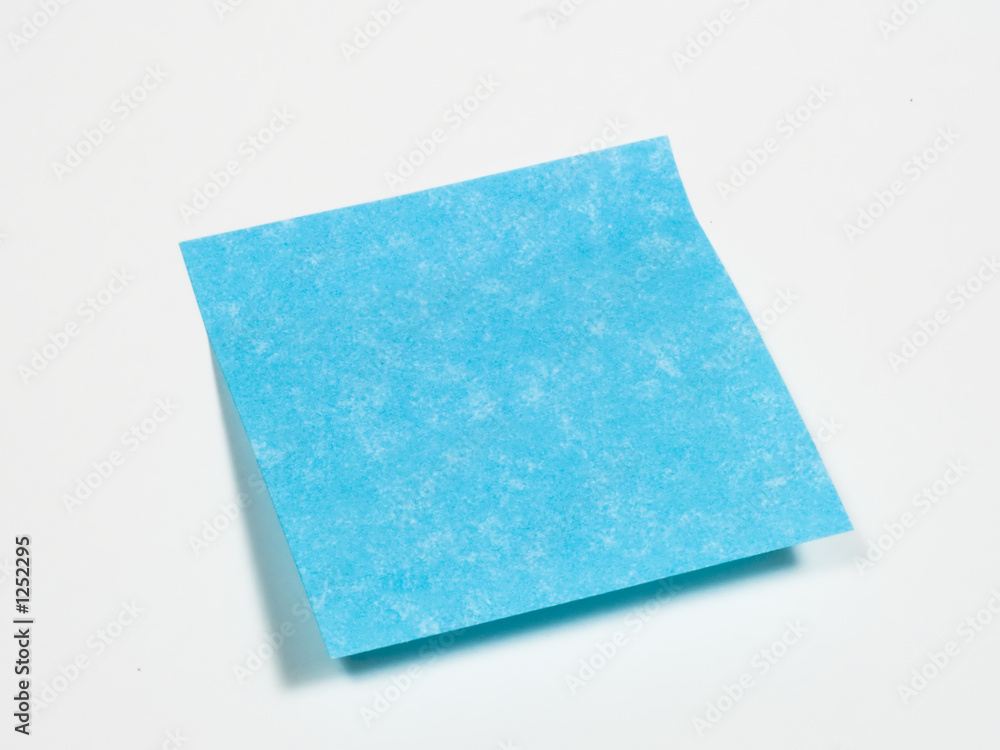 blue sticky note blue sticky note