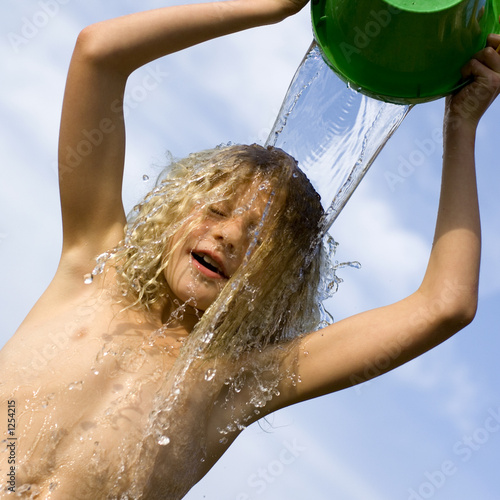Fotografie la douche improvisée
