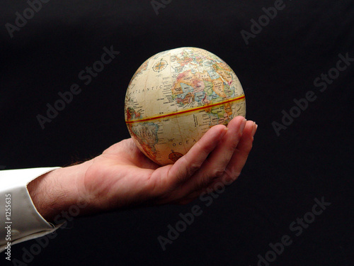 world in his hands