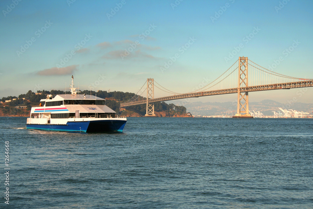 ferry and bridge