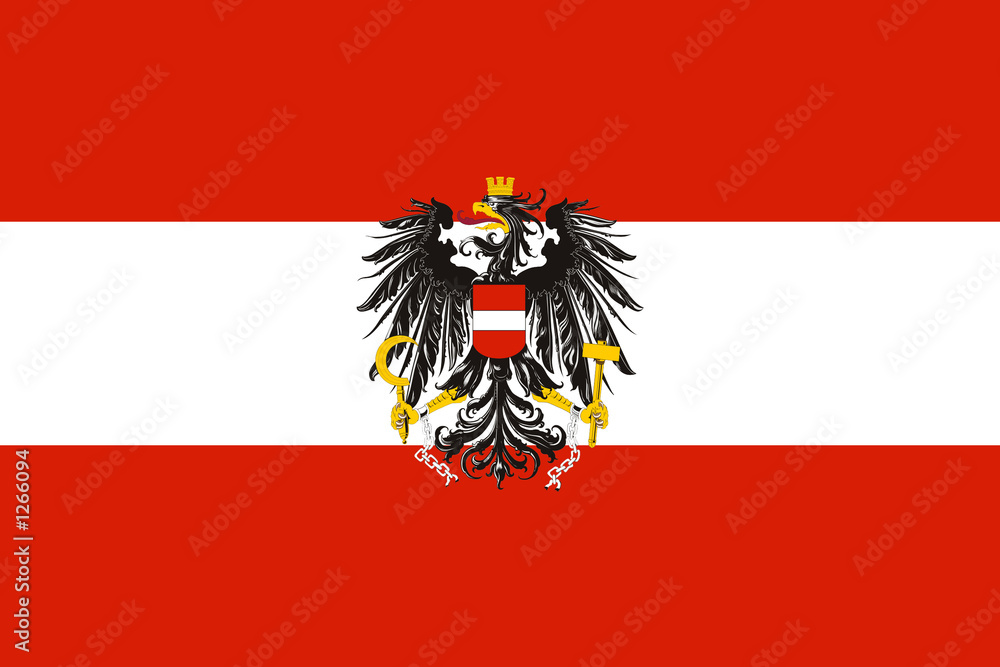 flag of austria - obrazy, fototapety, plakaty 