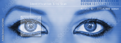 Obraz na płótnie iris scan