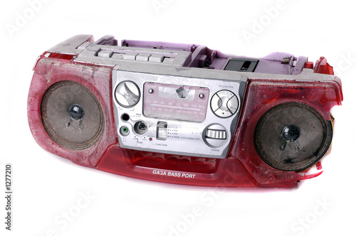 Obraz na płótnie smashed ghetto blaster