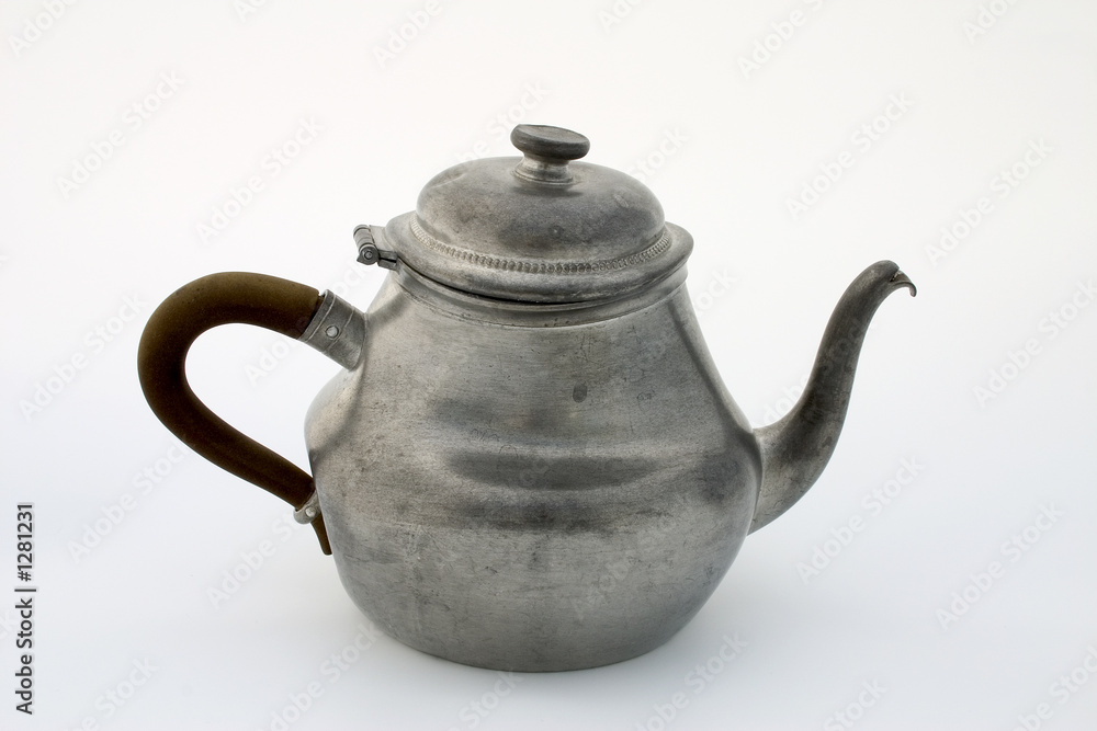 pewter teapot