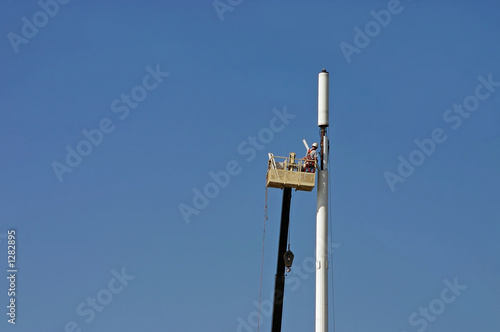 working the cell tower
