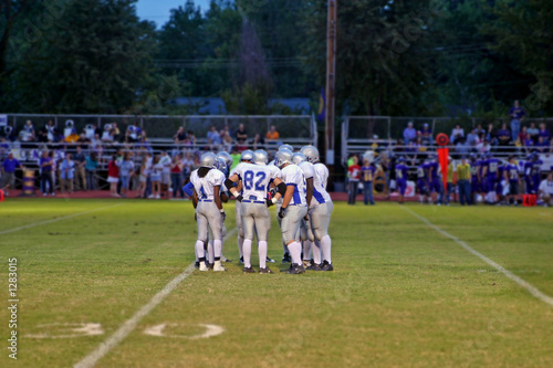 football huddle