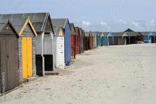 seaside beach huts © Lance Bellers