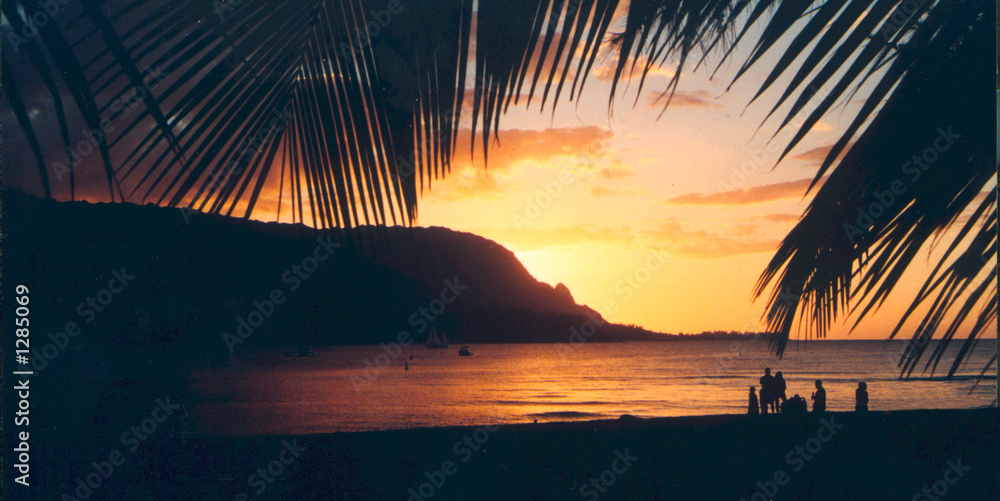 Obraz premium bali hai sunset