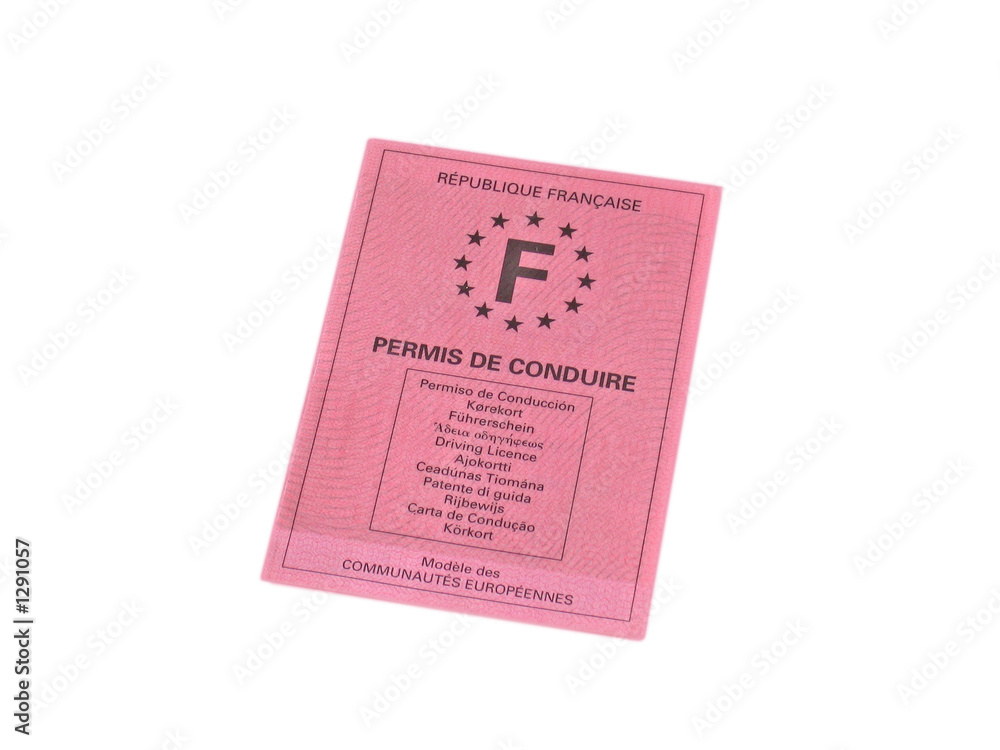 Fototapeta premium permis de conduire détouré