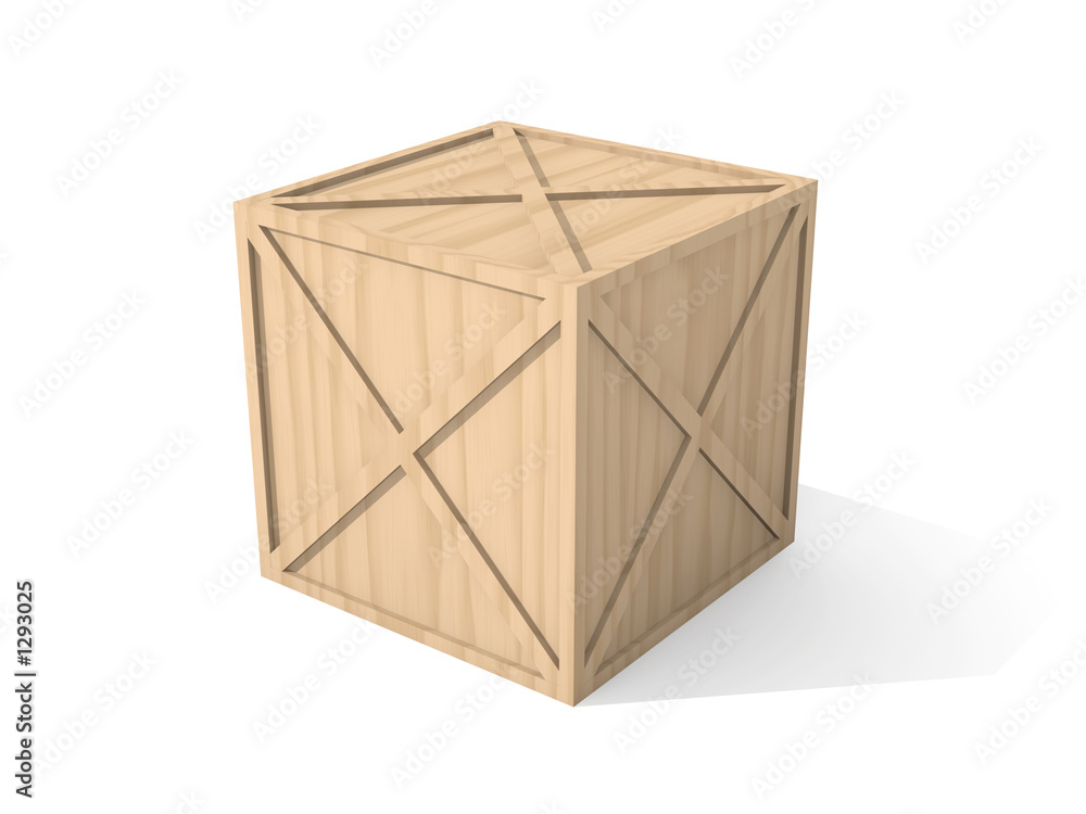 holzkiste - freigestellt holzkiste - freigestellt