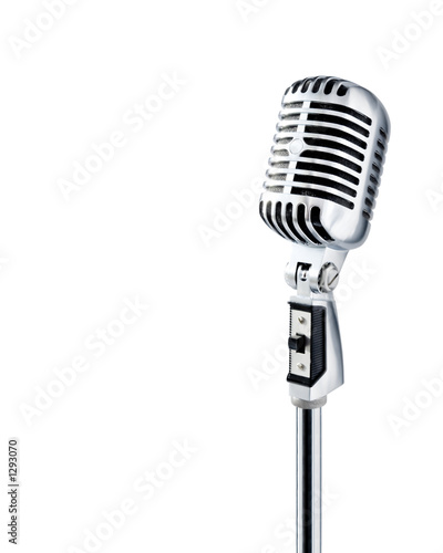 Tableau sur toile professional ''retro'' microphone