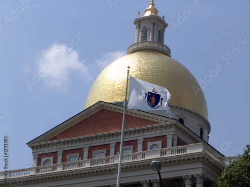 Bilde på lerret daylight photo of statehouse dome
