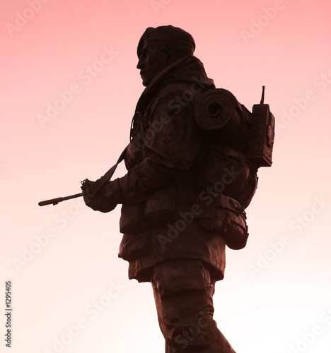 soldier at twilight
