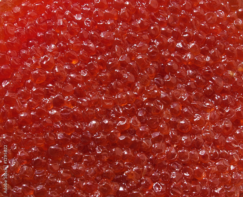 red caviar background
