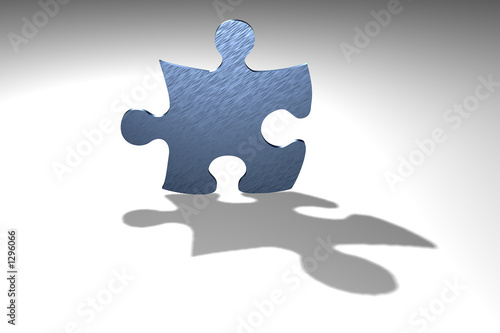 puzzle en métal brossé