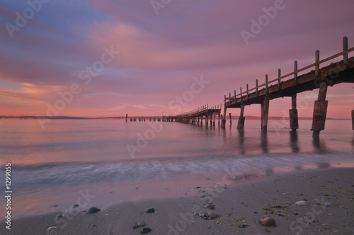 pier at sunset