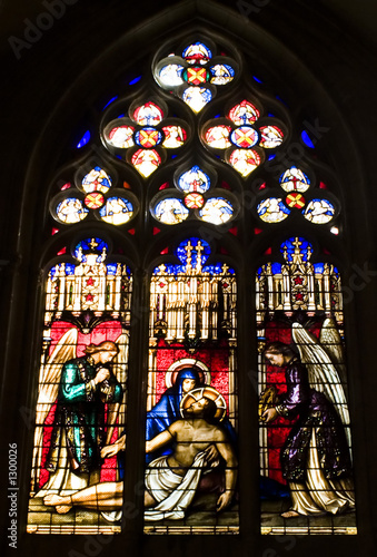 crucifixion stained glass