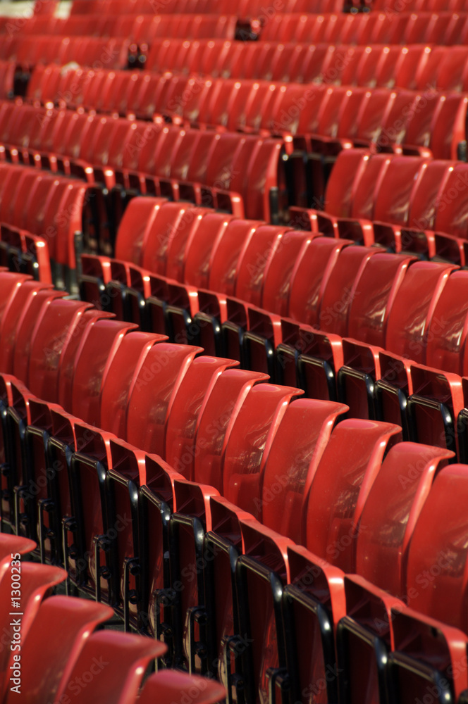 Naklejka premium red seating