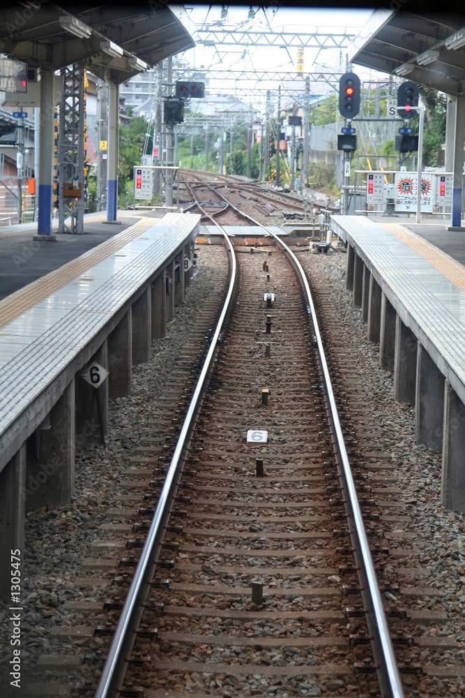 track of train