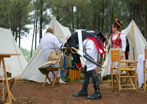 Campement de l'armée napoléonienne photo