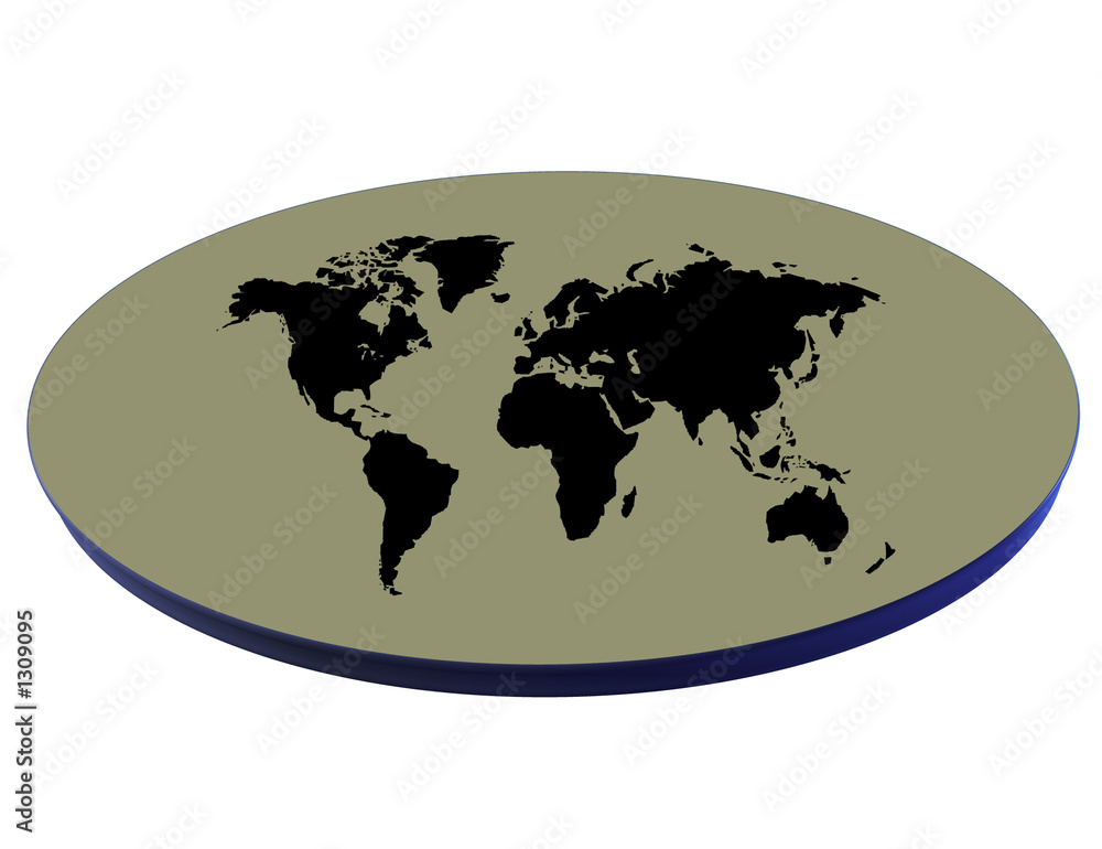 3d map continent