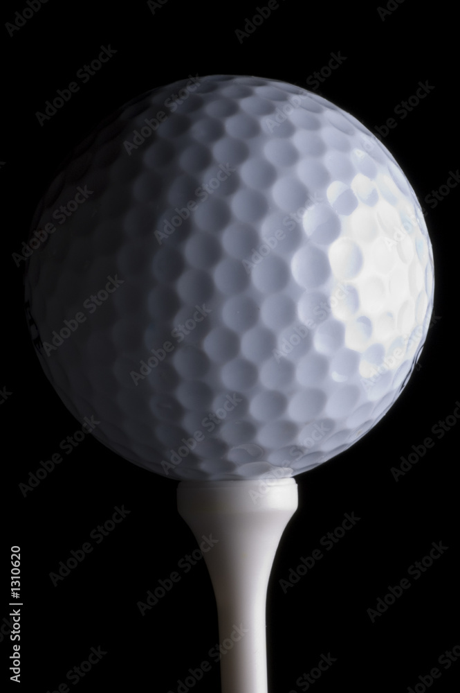 golf ball and tee