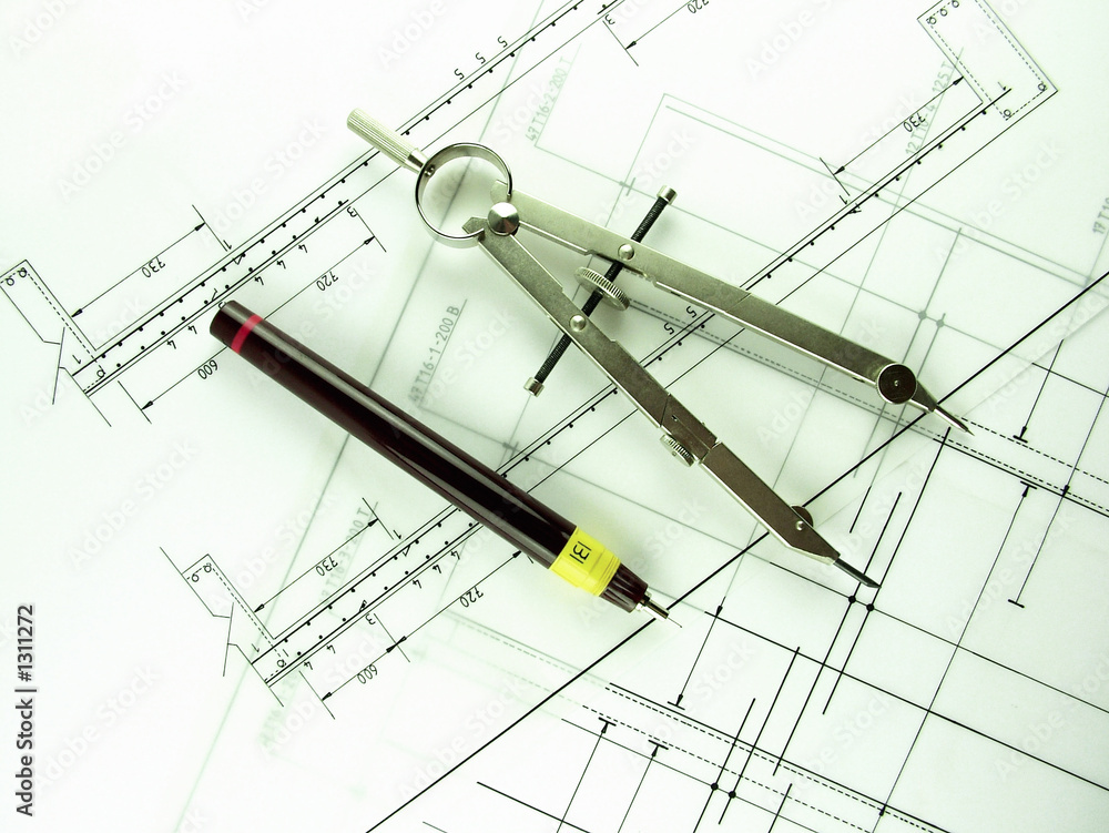 technical pen & compass technical pen & compass