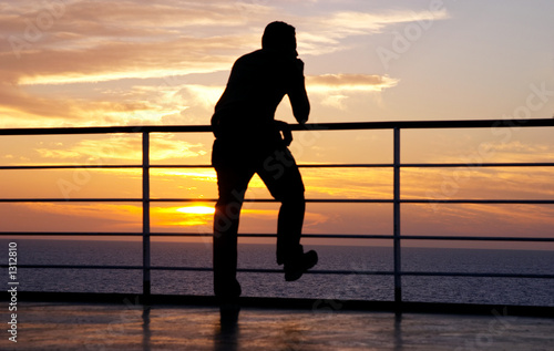 thinking man silhouette